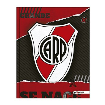 Cuaderno River 19.5 X 24 Tapa Dura X 48 Hjs Rayadas