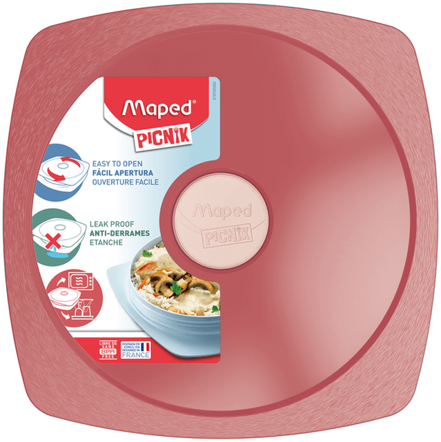 Plato Para Alimentos Maped Picnik Rojo
