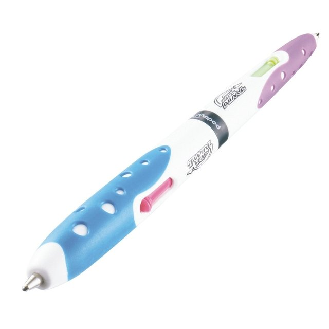 Boligrafo Maped 4 Colores Rosa, Violeta, Verde Claro, Celeste
