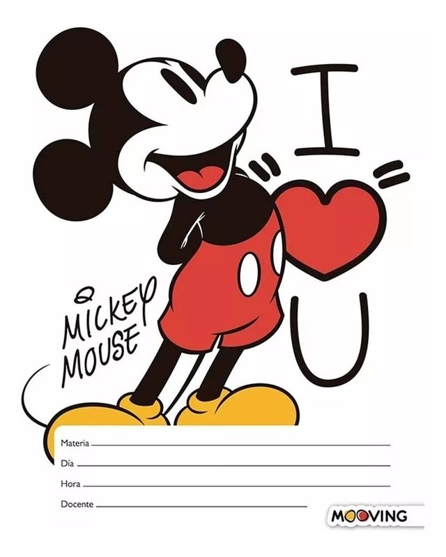 Separador De Materias Mickey Mouse