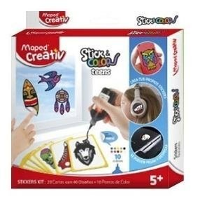 Set Didactico Maped Stickers Removibles Teens