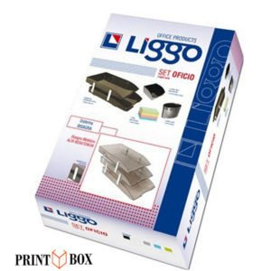 Set Liggo Bandeja Oficio 2 Pisos + Taco + Portalapiz