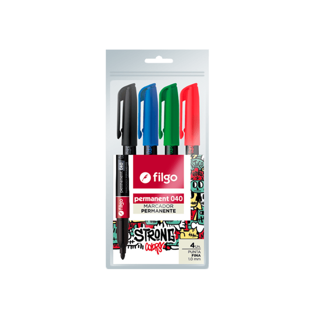 Marcador Filgo Marker 40 Strong X 4 Clasico