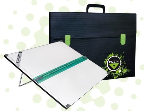 Set Tablero Con Porta Pizzini 50 Cm Con Paralela Y Atril 1 Posicion