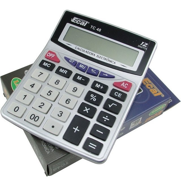 Calculadora Ecal Tc 48 12 Digitos