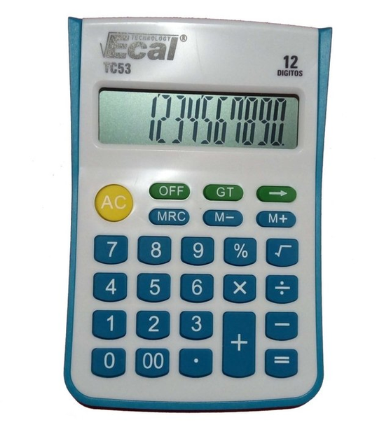Calculadora Ecal Tc 53 12 Digitos