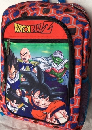 Mochila Dragon Ball Z Lona 17"espalda