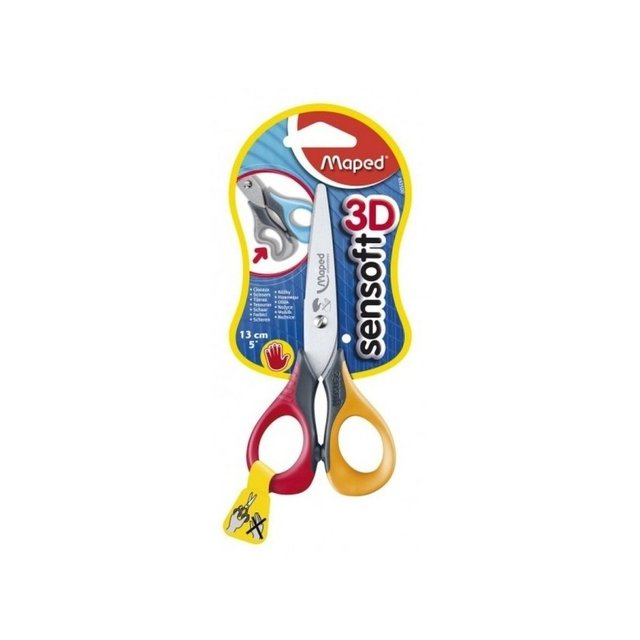 Tijera Maped Sensoft 16 Cm Blister Zurdo