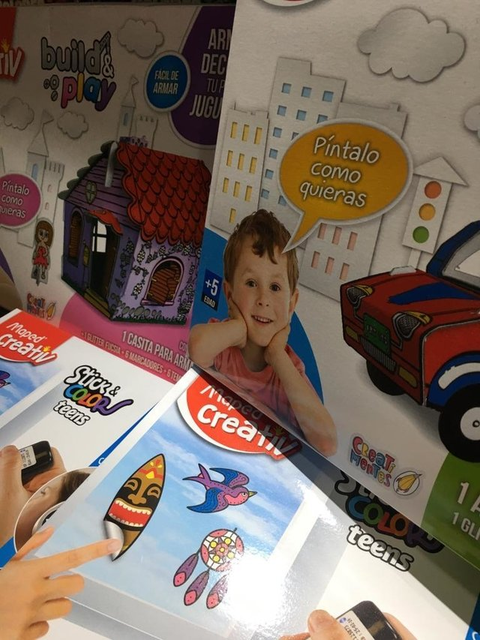 Set Didactico Maped P/ Armar Y Pintar