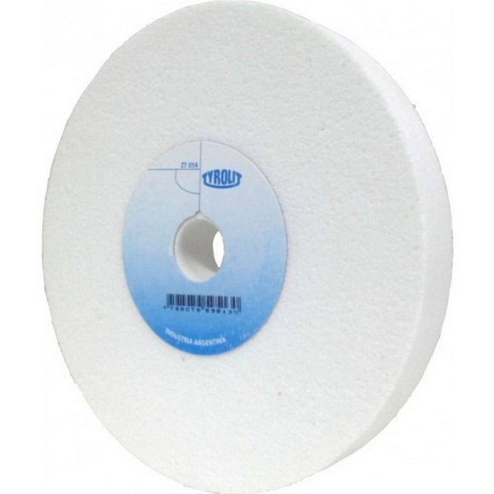 Rueda Recta Tyrolit de Oxido de Aluminio Blanco 200 x 25 x 25 mm - Grano 60