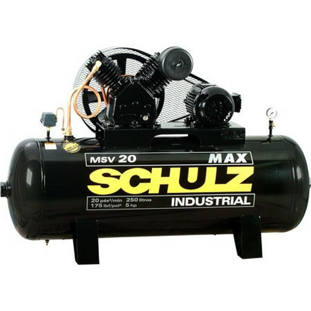 Compresor Schulz Profesional Max 5.5hp 250L Trifásico