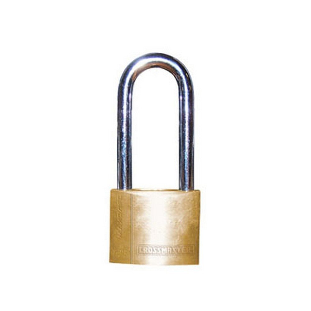 Candado De Bronce Crossmaster Doble Traba Aro Largo - 30 Mm