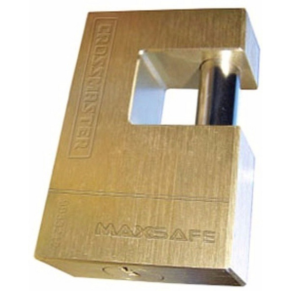 Candado De Bronce Crossmaster Doble Traba Perno Horizontal - 50 Mm