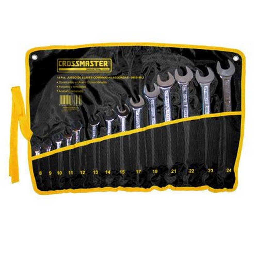 Jgo Llaves Combinadas Crossmaster Milimetricas - 14 Pzas. Estuche Tela