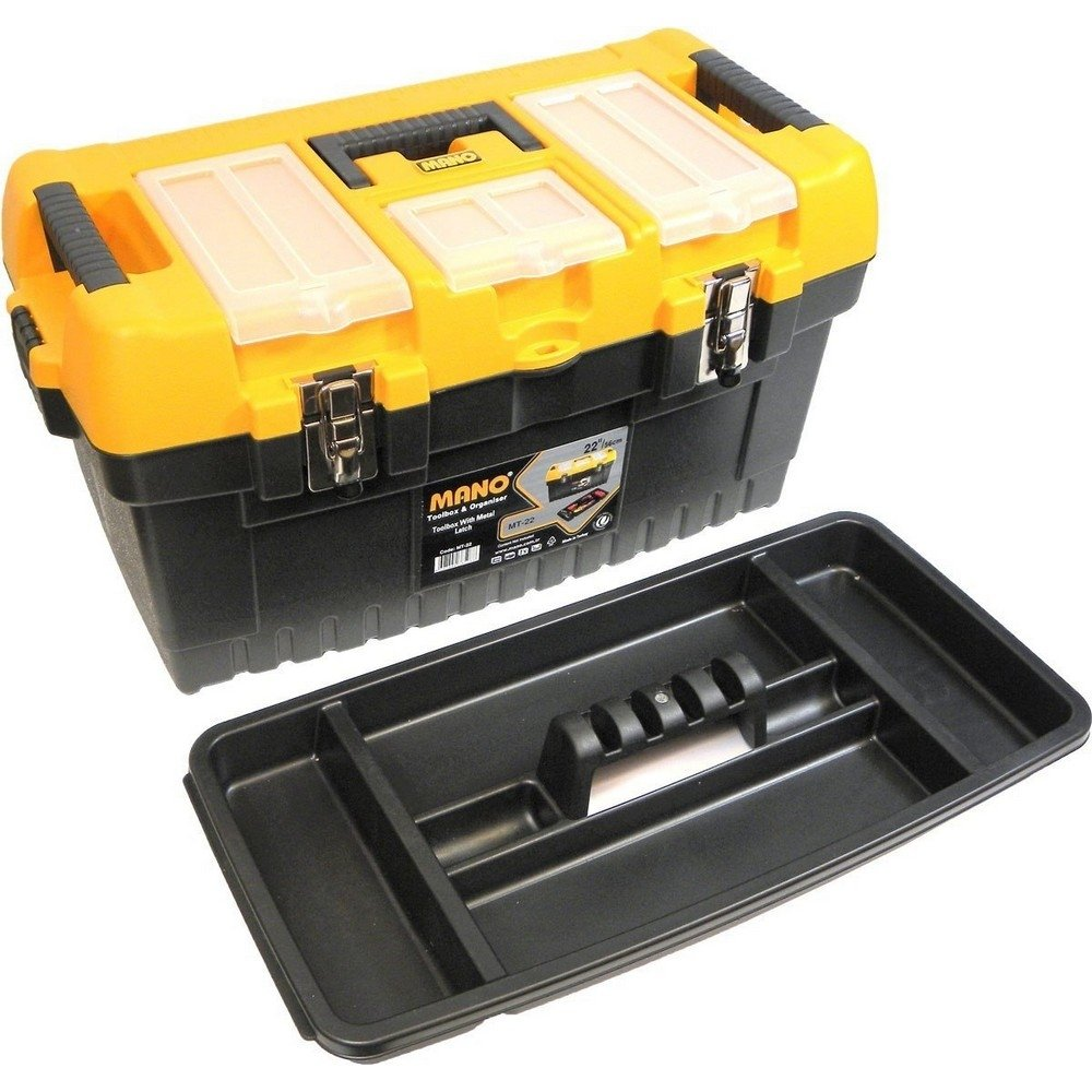 Caja P/Herramientas Mano C/Bandeja Y Gaveteros - 22" Cierres Metalicos