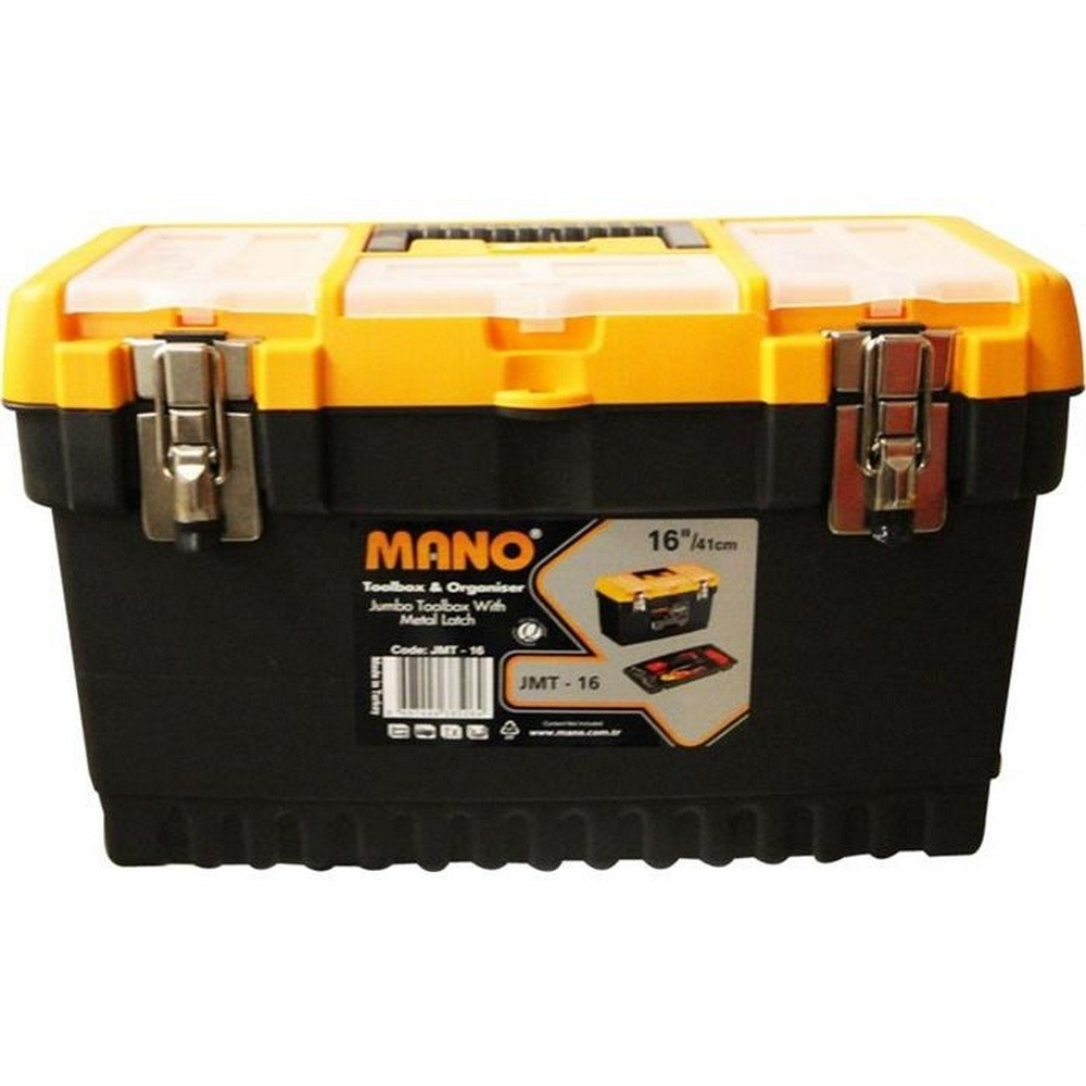 Caja P/Herramientas Mano C/Bandeja Y Gaveteros - 16" Cierres Metalicos