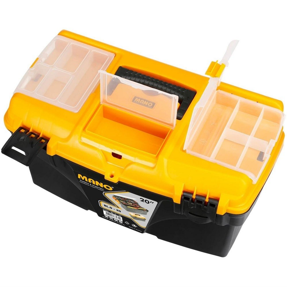 Caja P/Herramientas Mano 3 Gaveteros En Tapa - 20" Extensible