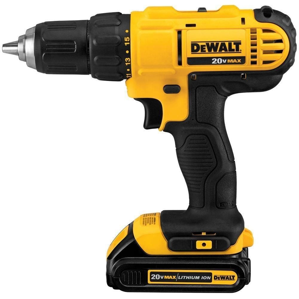 Taladro Atornillador Inalambrico Dewalt Ion-Litio 1.3 Ah - 20 V - 13 Mm