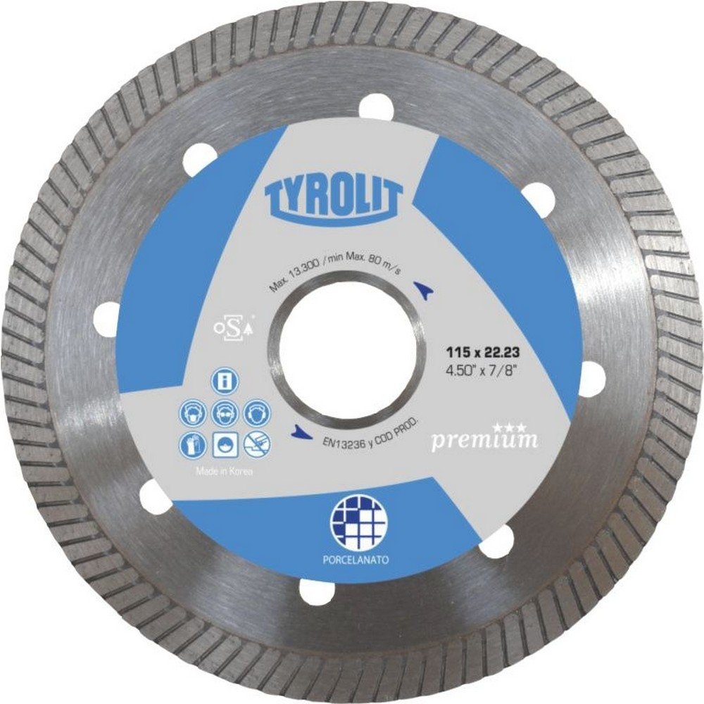 Disco Tyrolit-Premium Diamantado Turbo Marmol - 178 Mm - 22.2 Mm Tipo TR