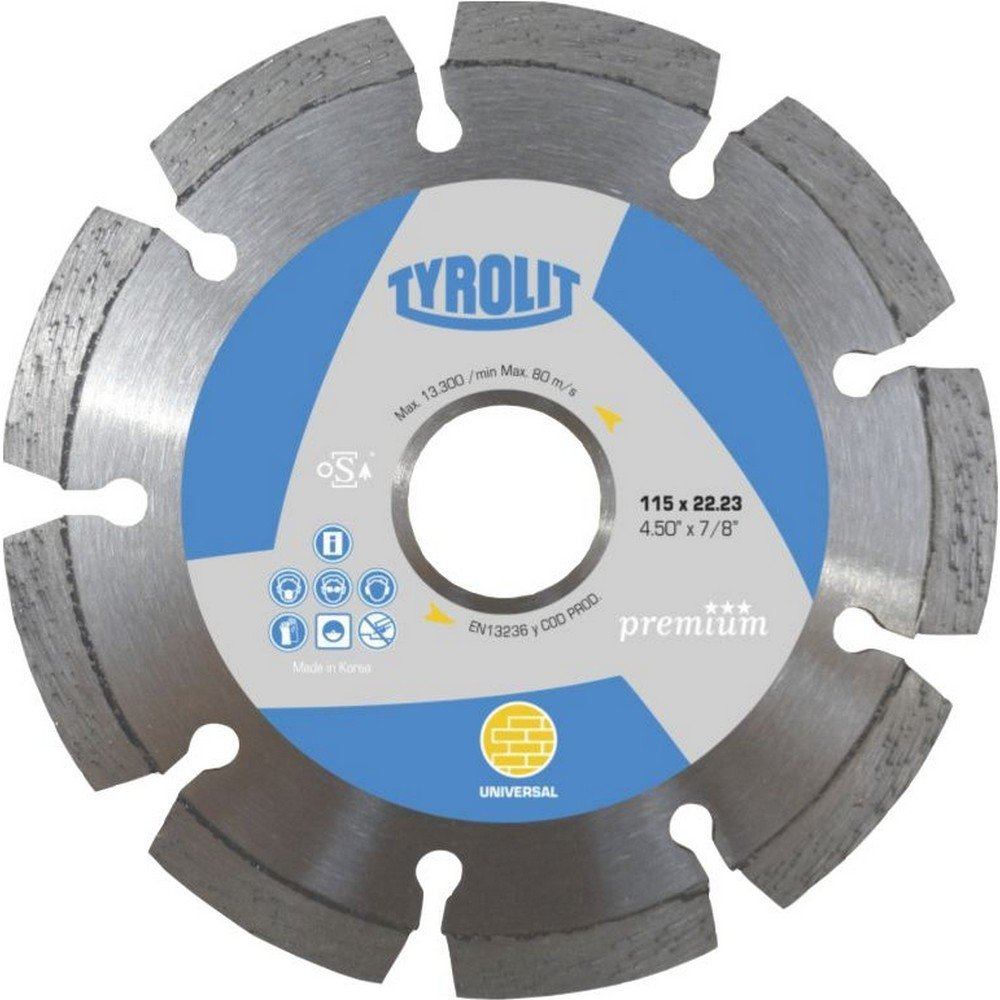 Disco Tyrolit-Premium Diamantado Segmentado Universal - 230 Mm - 22.2 Mm