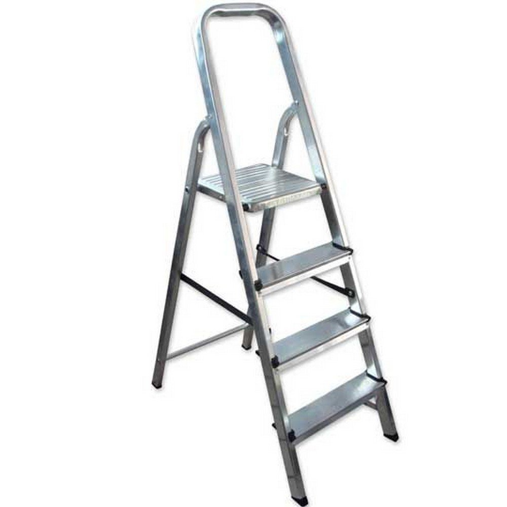 Escalera Fmt Familiar Aluminio Simple 150 Kgs. Max. - 4 Escalones 0.84 Mts.