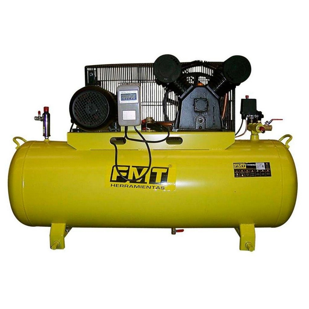 Compresor De Aire Fmt A Correa Baja- Baja 380 Volts - 7.5 Hp  - 300 Lts.