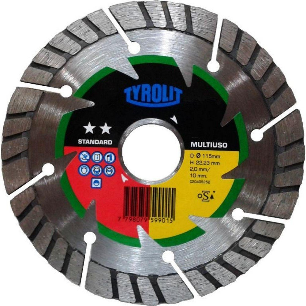 Disco Tyrolit Basic Diamantado Multiuso - 180 X 2.3 X 22.2 Mm