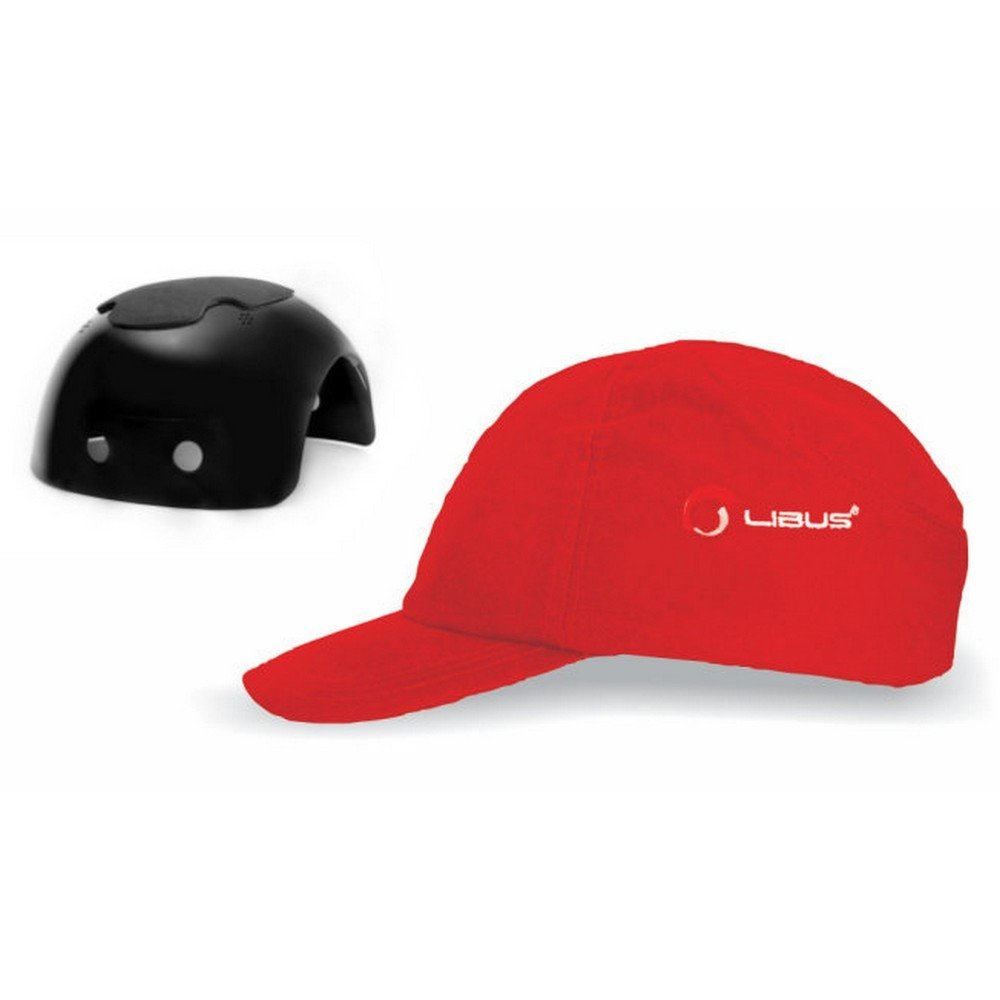 Gorra Con Casquete Plastico Libus - Color Rojo