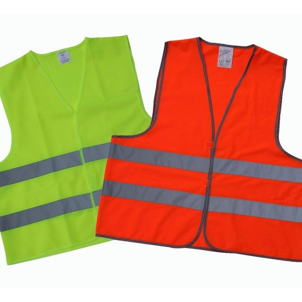 Chaleco Fluo Entelado Con Reflectivos Talle Xl