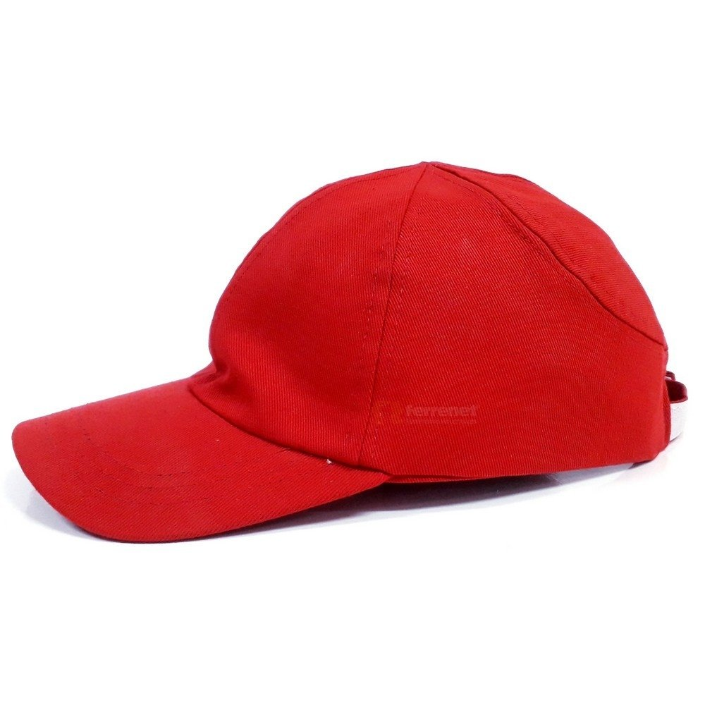 Gorra Con Casquete Plastico Libus - Color Rojo