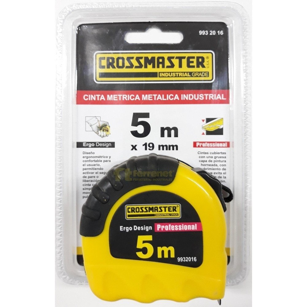 Cinta Metrica Crossmaster Profesional 5 Mts.