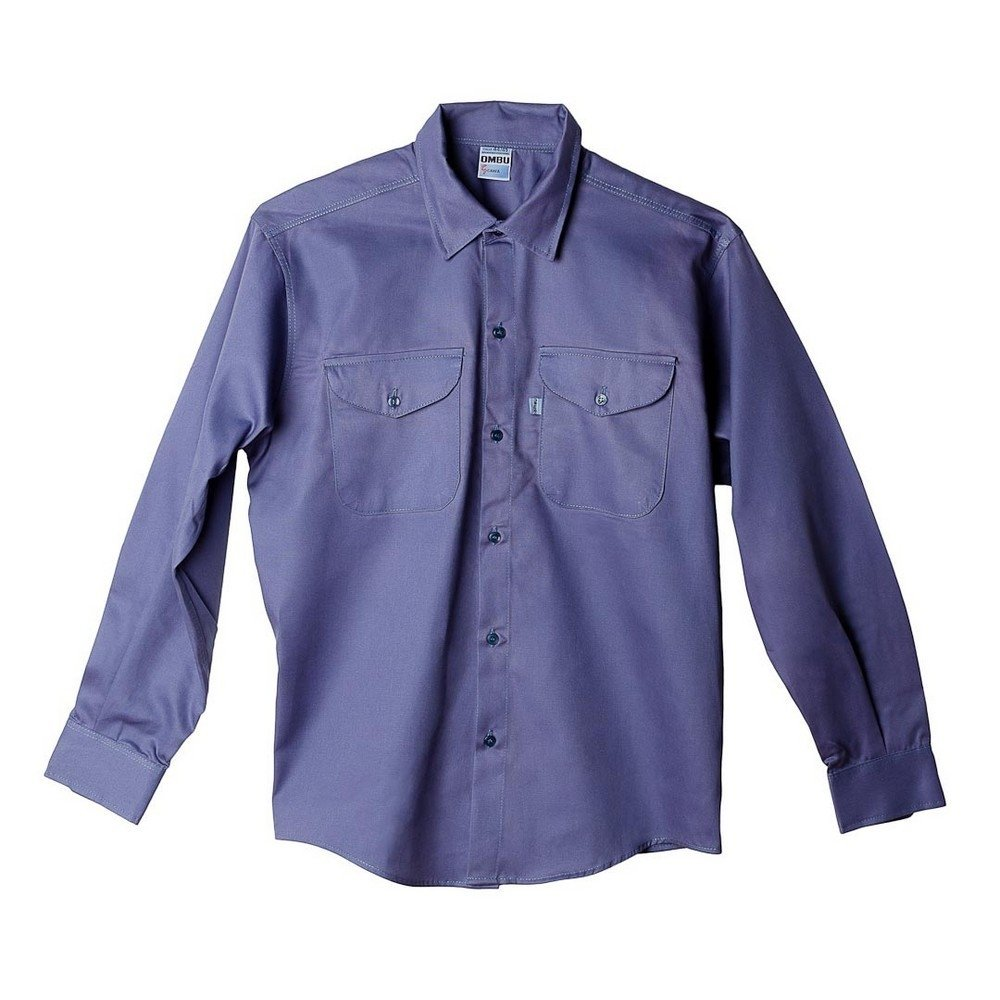 Camisa De Trabajo Ombú Azulino Talle 54