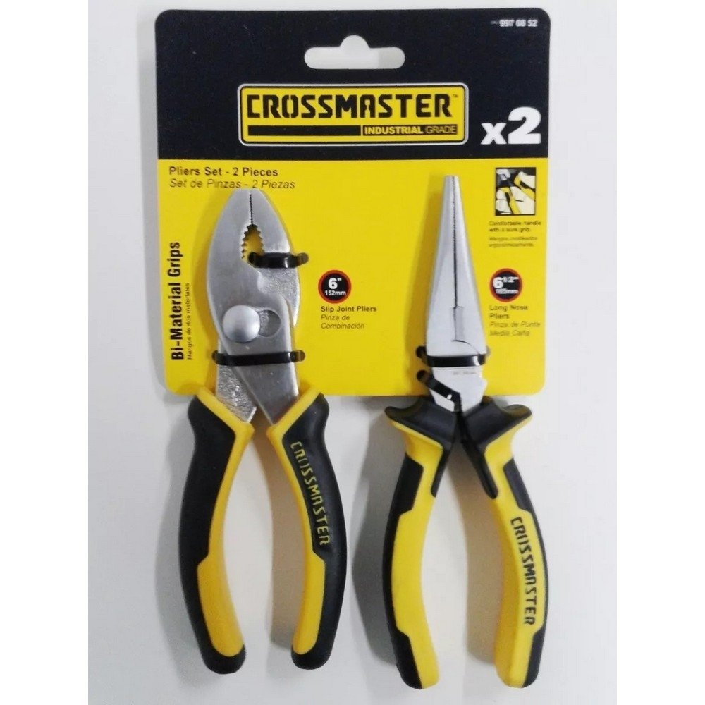 Set De Pinzas Media Caña Y Tipo Ford Crossmaster 2 Piezas 6 Y 6.1/2