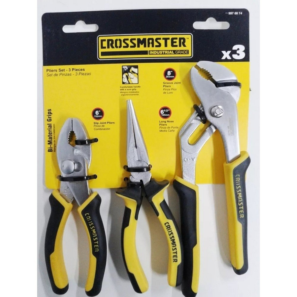 Set De Pinzas Crossmaster 3 Piezas 6  6.1/2 Y 8