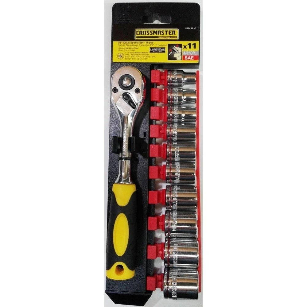 Set De Bocallaves Exag. Crossmaster Enc. 3/8 11 Piezas - Pulgada