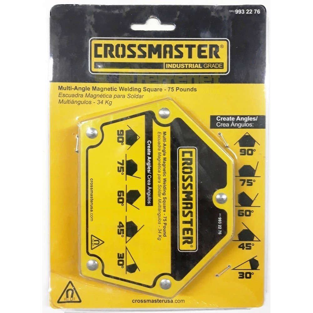 Escuadra Magnética Multiangulo Crossmaster 34 Kgs.