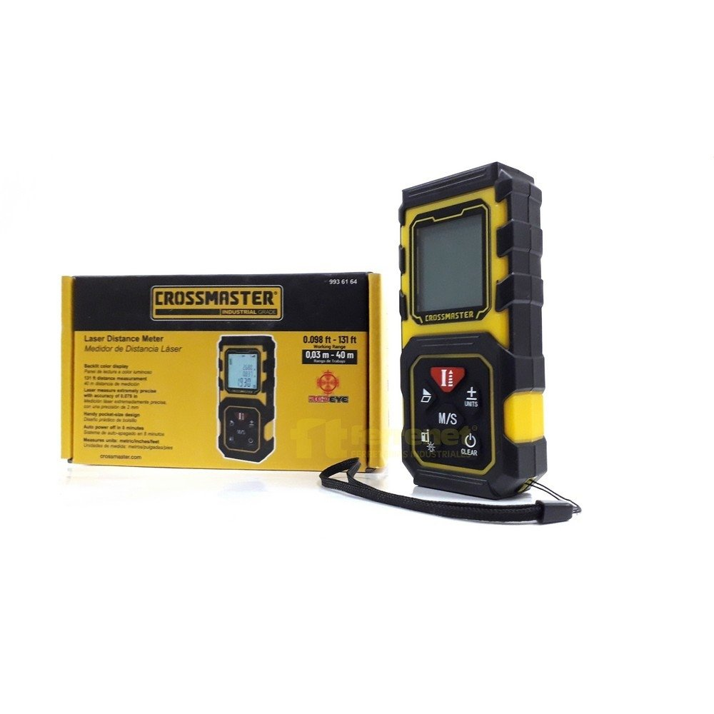 Medidor De Distancia Crossmaster Laser 40 Mts.
