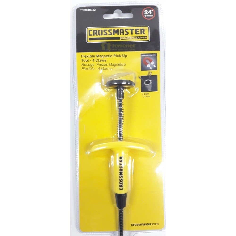 Recoje Piezas Magnetico Y Con 4 Garras Crossmaster Flexible 610 Mm - Cap. 1.3 Kgs.