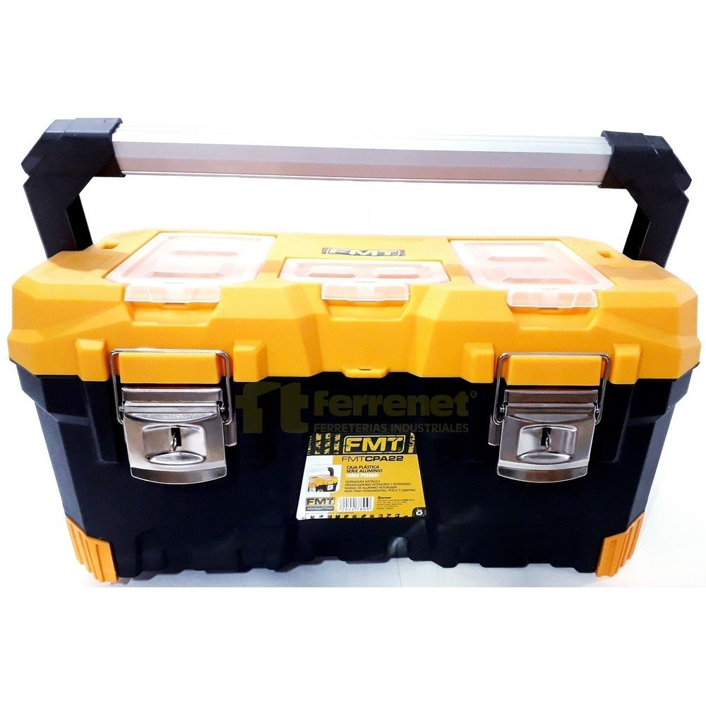 Caja De Herramientas Plástica 22 Pulgadas Manija De Aluminio