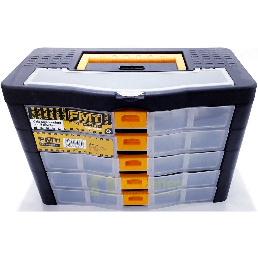 Caja Herramientas Organizador Plastico Fmt Modular 5 Cajones