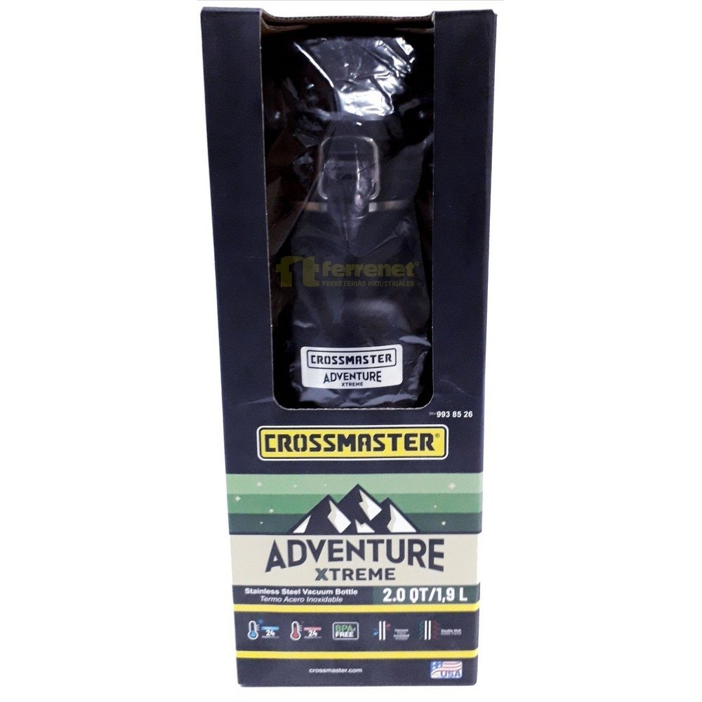 Termo Growler Cerveza Crossmaster 24 Hs Frio 1,9L Inoxidable