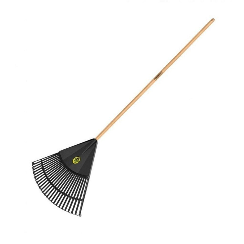 Escoba Barrehojas Plastica Tramontina Cabo Madera