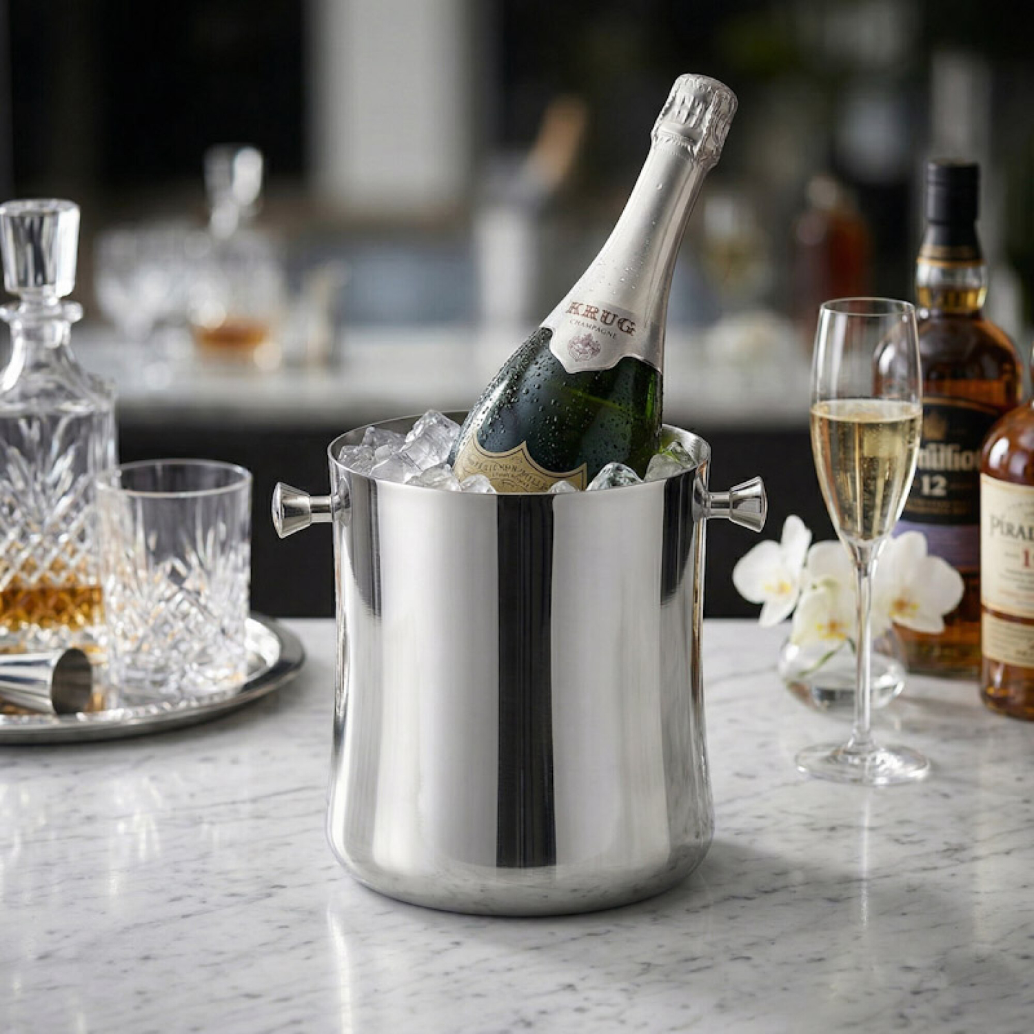 Balde de Champagne Volf de 1 Litro - Acero inoxidable 18/10