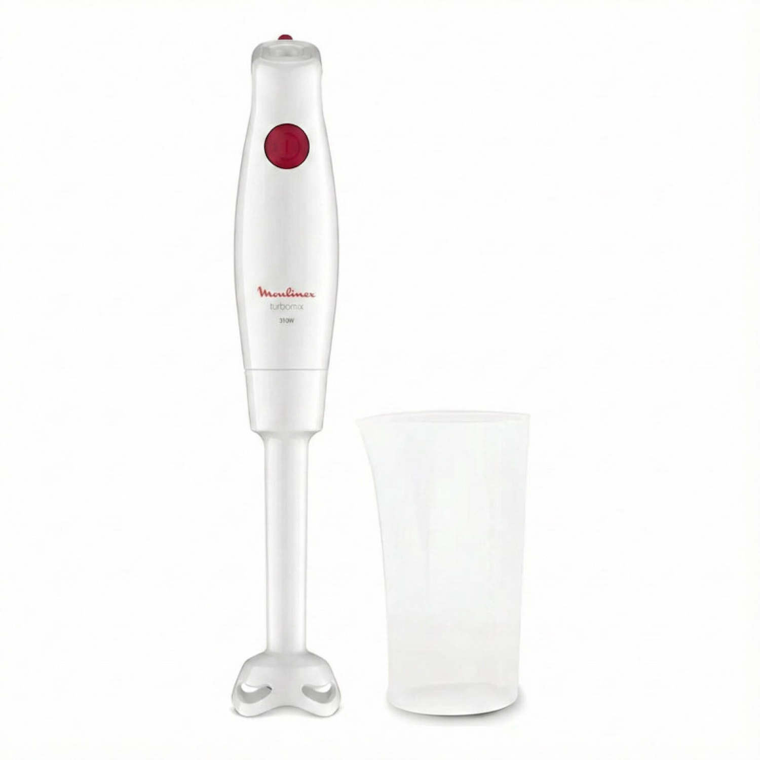 Mixer Moulinex Turbomix | Antisalpicaduras | Cuchillas Zelkrom | Color blanco.