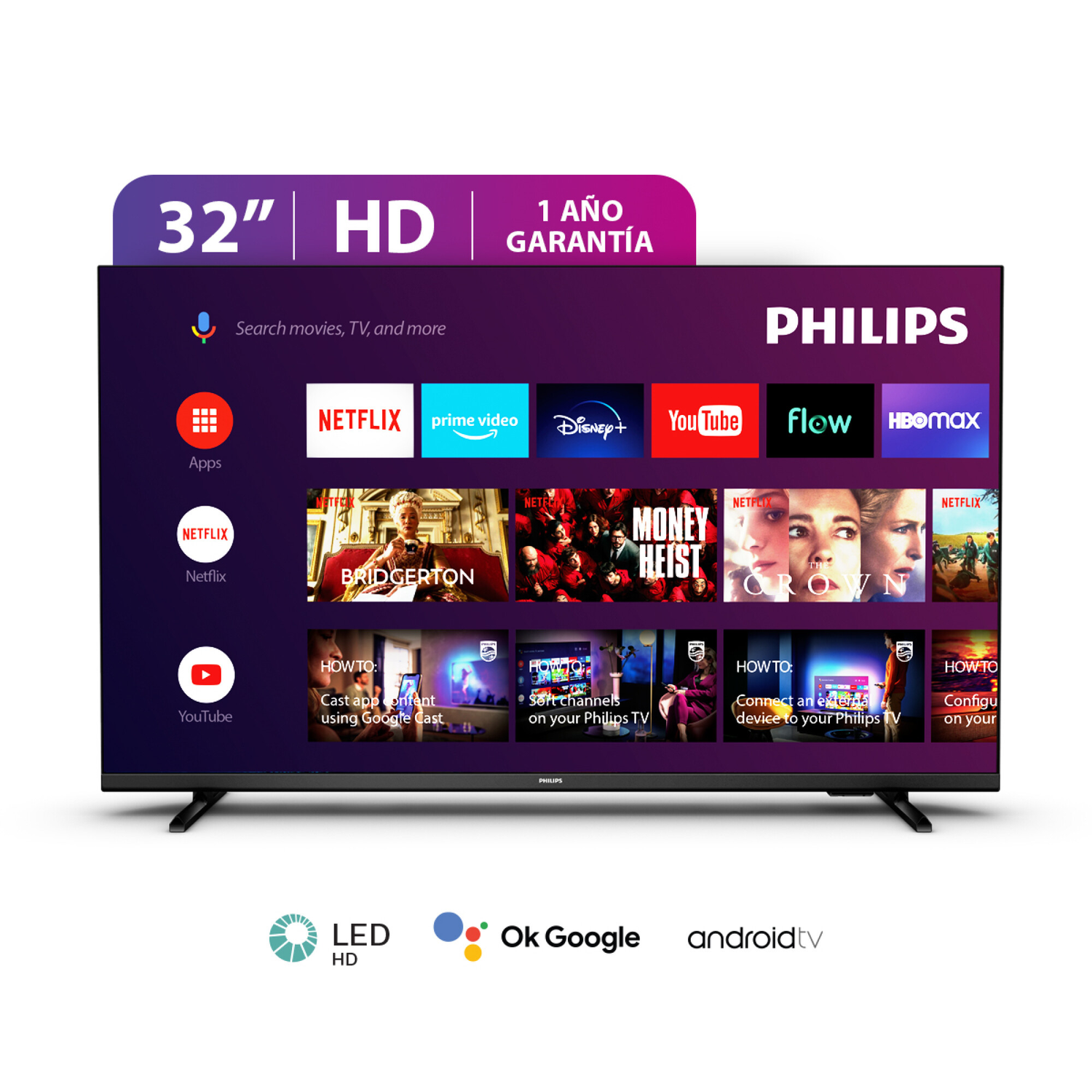 Smart Tv 32" Philips Google TV