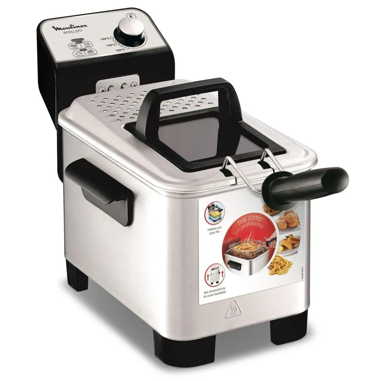 Freidora con aceite Moulinex Easy Pro Inoxidable