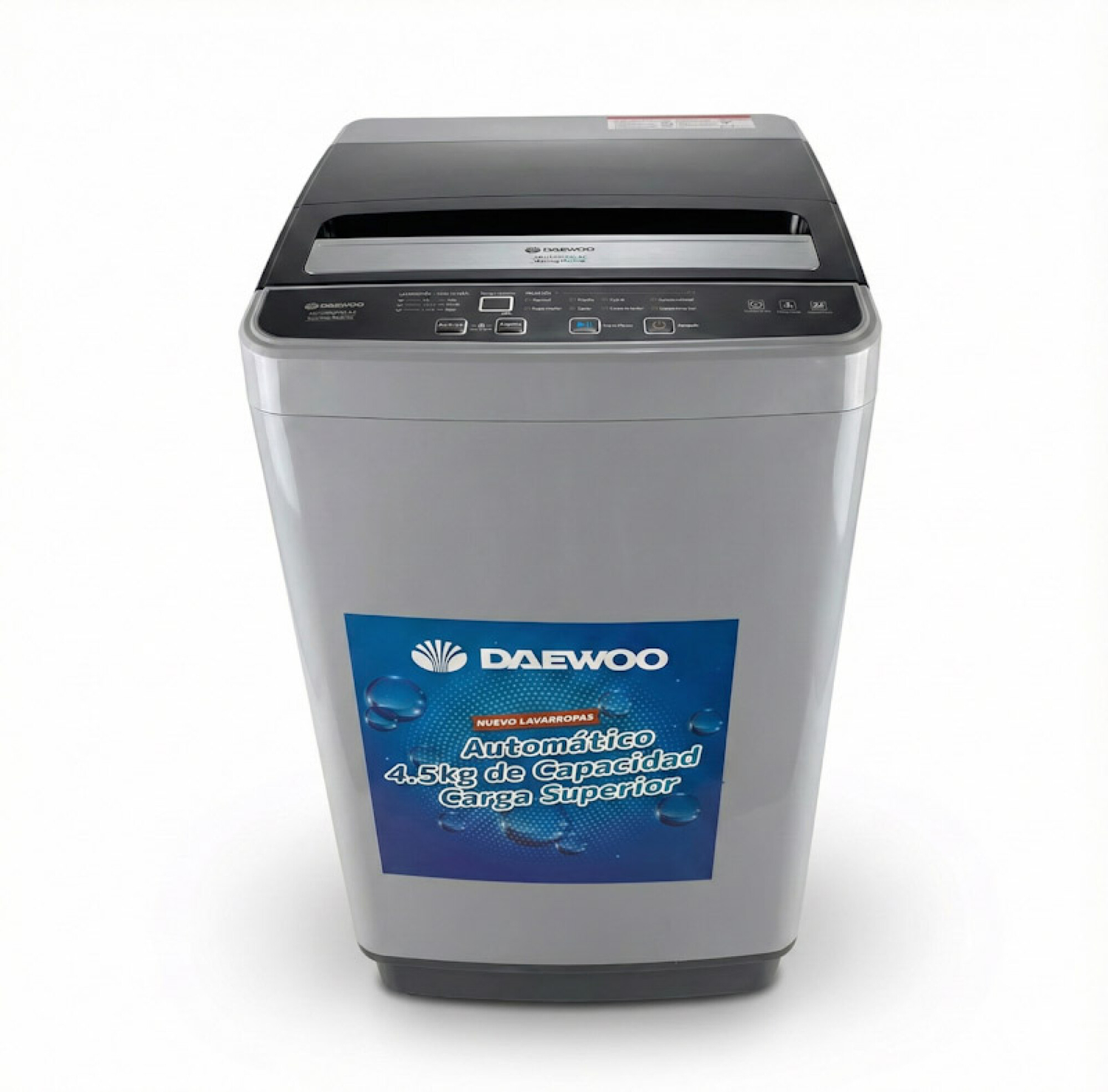 Lavarropas carga superior 4,5kg Daewoo | Color gris
