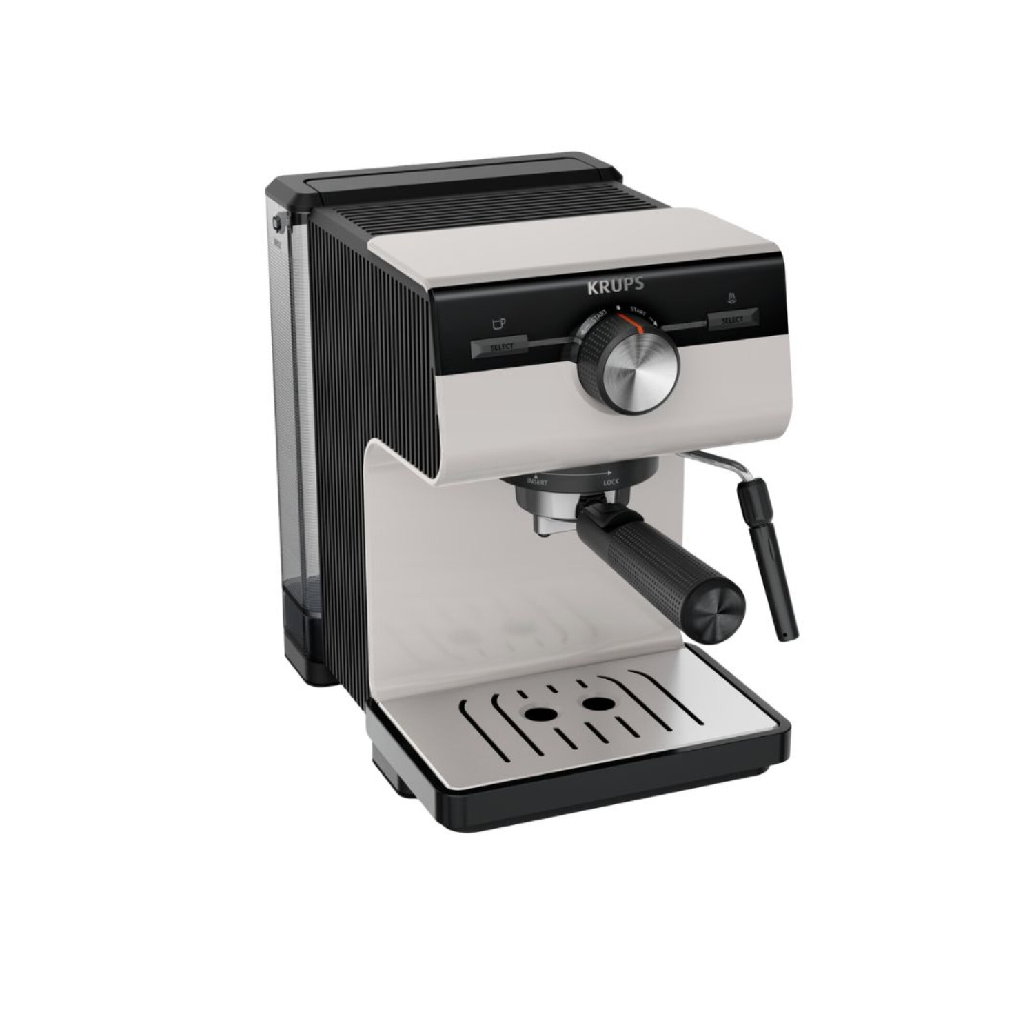 Cafetera Espresso Krups Authentic | Con espumador | Color gris