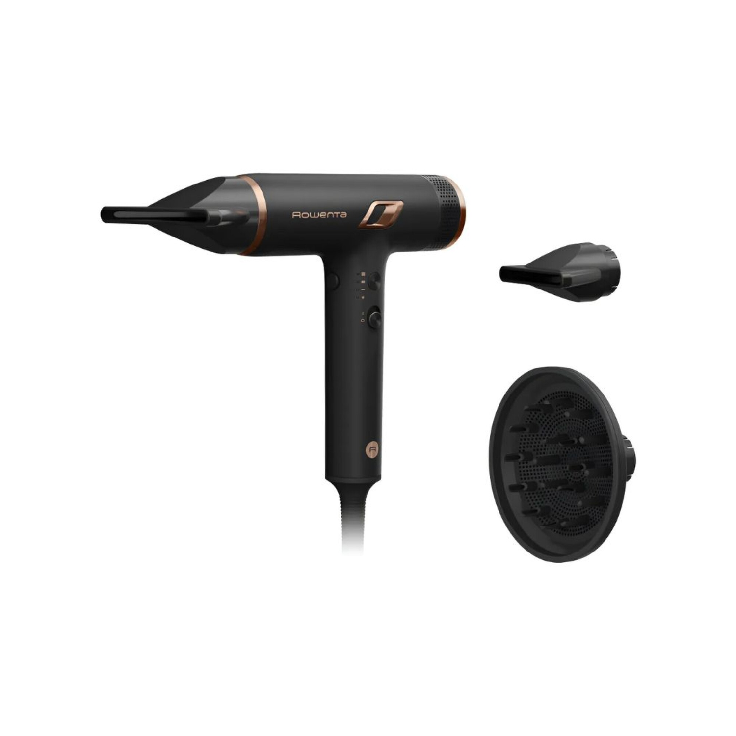 Secador de pelo profesional Rowenta | Compacto | 3 ajustes temperatura y velocidad | Tecnología Ionic Control.