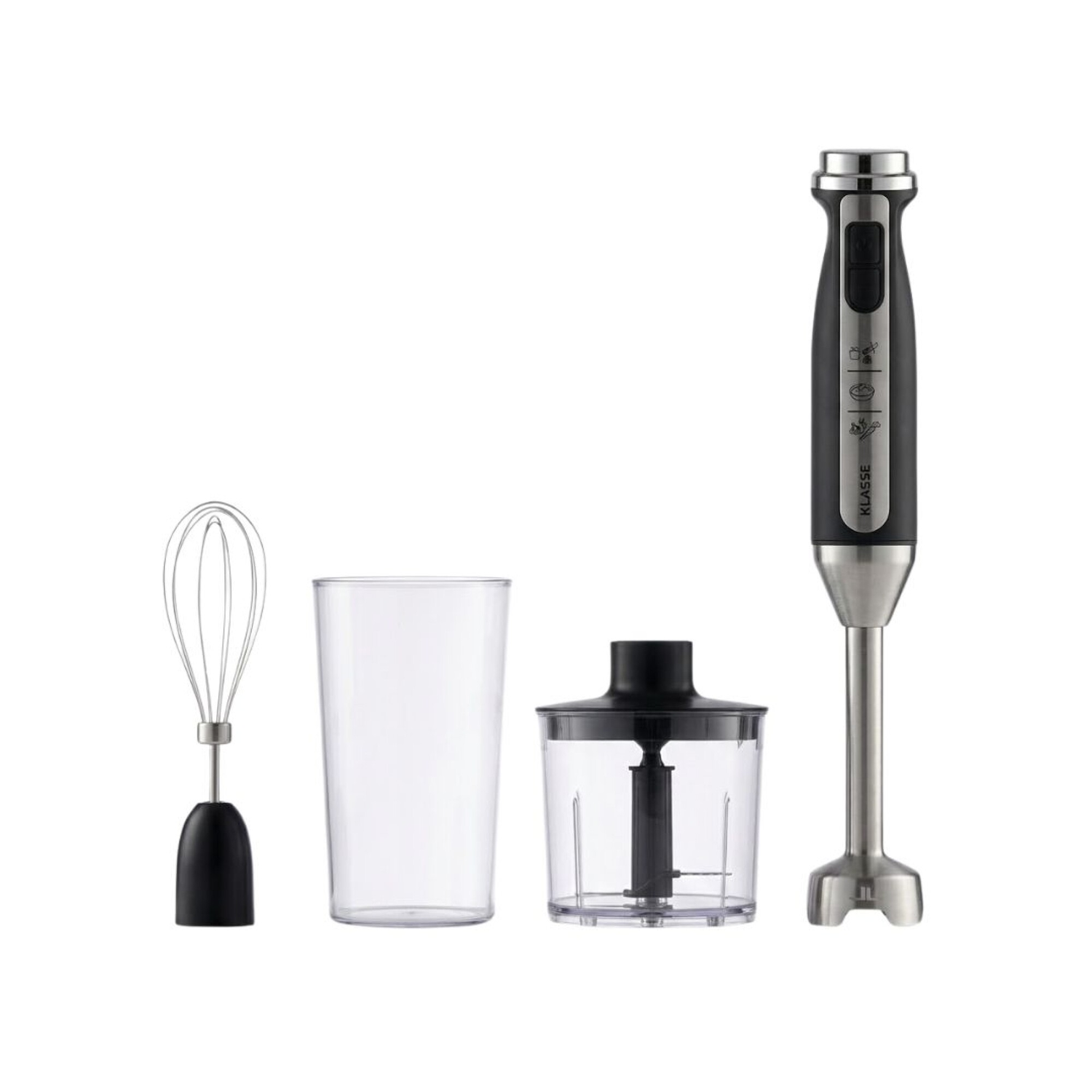 Mixer de acero inoxidable Klasse | 3 En 1 | Batidor, picador y vaso medidor